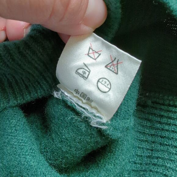 Vintage Toney‎ Penna Rare Men's Green 100% Lambswool Golf Sweater Size Large - Picture 8 of 8
